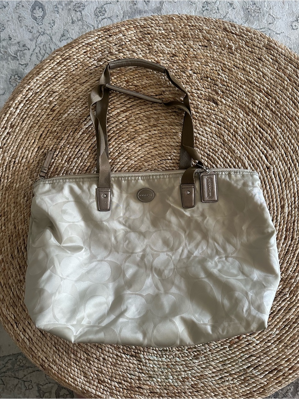 Coach Getaway Signature Nylon Packable Weekender Tote (model F77321